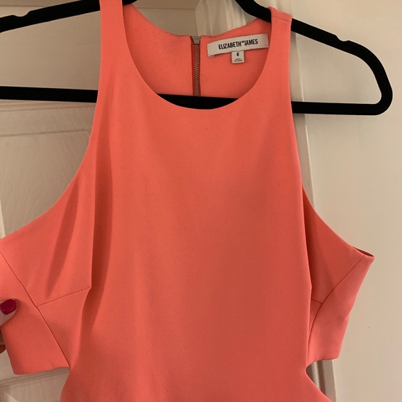 Neon Pink Cut-Out Dress - Picture 1 of 6